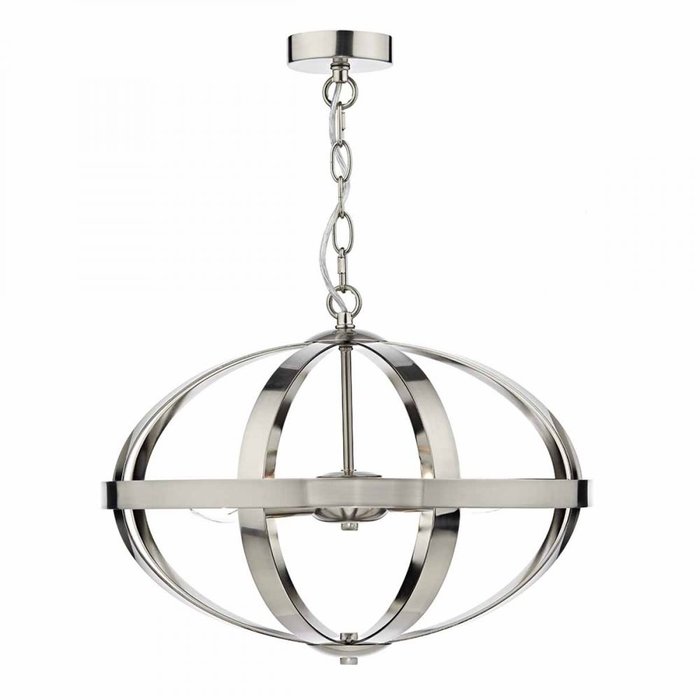 Industrial Satin Chrome Cage - Feature Light