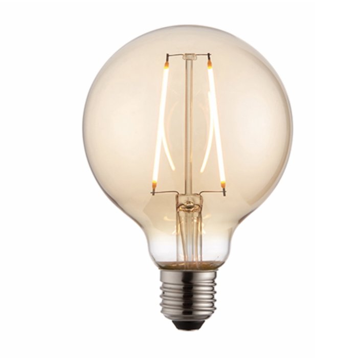 E27 Vintage Decorative Globe LED Light Bulb - 2W