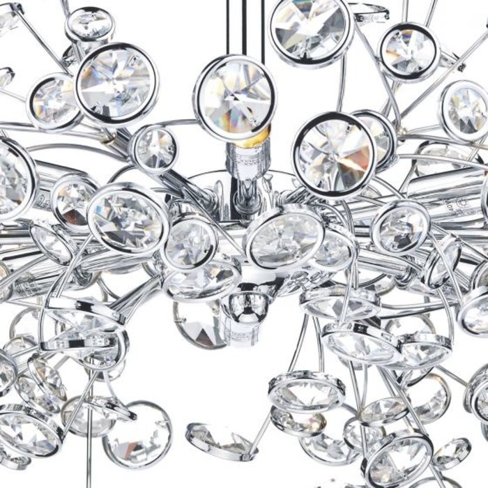 Oberoi - Crystal Burst Semi Flush Ceiling Light