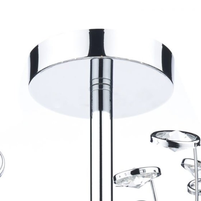 Oberoi - Crystal Burst Semi Flush Ceiling Light