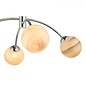 Swirl - Art Glass 4 Light Semi Flush Ceiling Light