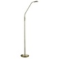 Hazel - LED Adjustable Neck Reading Floor  Lamp - Antique Brass