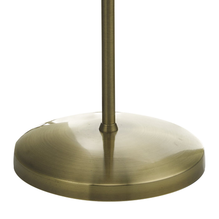 Hazel - LED Adjustable Neck Reading Floor  Lamp - Antique Brass