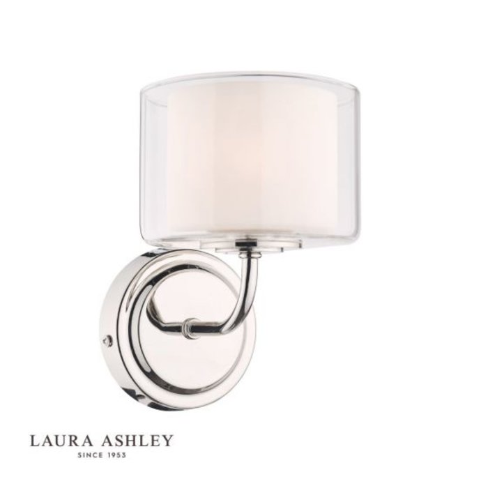 Southwell - Modern Double Layered Glass Wall Light - Laura Ashley