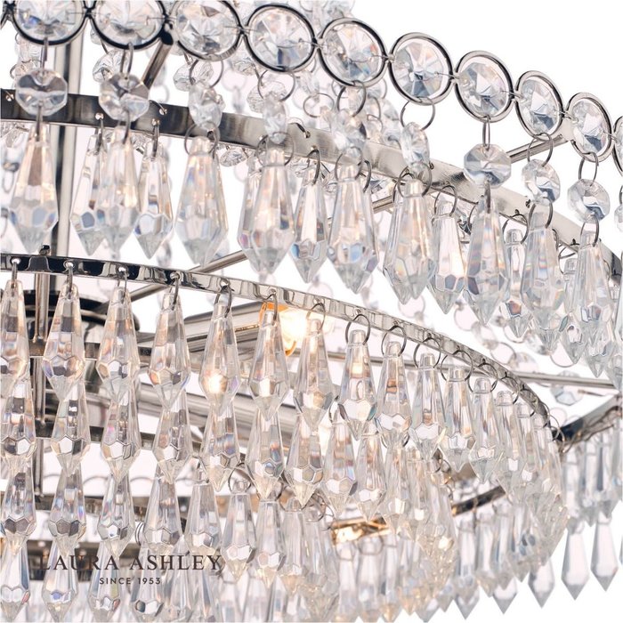 Enid - Cut Glass Classic Basket Chandelier - Laura Ashley