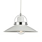 Lido - White and Chrome Refined Scandi Pendant