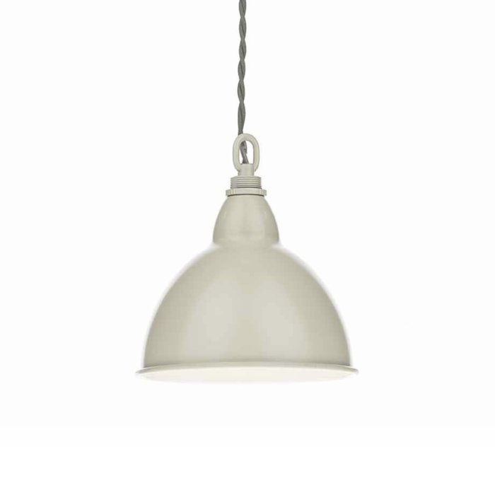 Retro Vintage Pendant - Cream & Lightwood