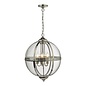 Heritage - Large Classic Globe Lantern - Polished Nickel & Glass