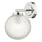 Bruce - Textured Glass Wall Light - IP44 Bathroom