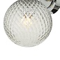 Bruce - Textured Glass Wall Light - IP44 Bathroom