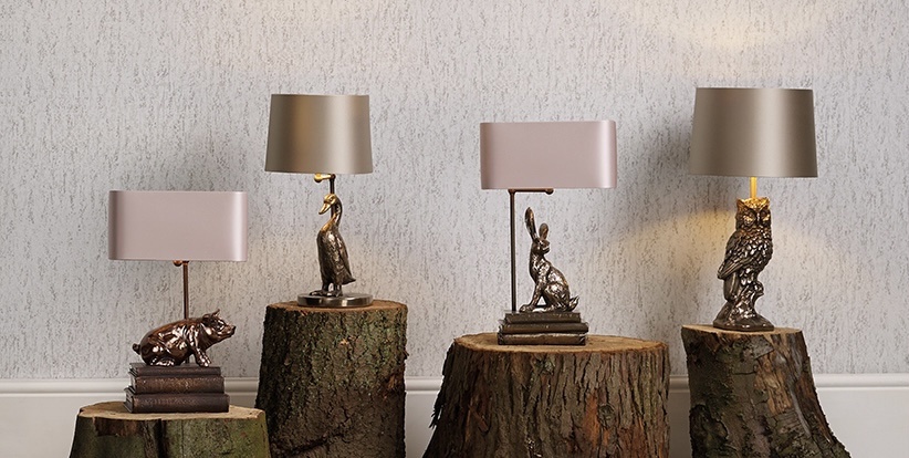 David Hunt Animal Table Lamps