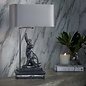 Hopper Table Lamp Pewter - David Hunt