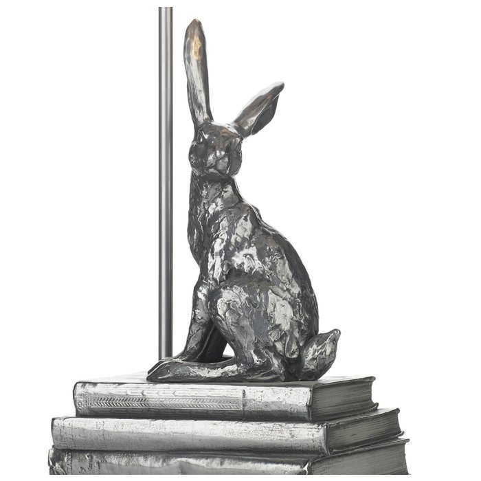 Hopper Table Lamp Pewter - David Hunt