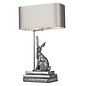 Hopper Table Lamp Pewter - David Hunt