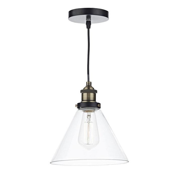 Magnus - Antique Brass & Glass Pendant Light