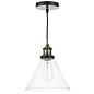 Magnus - Antique Brass & Glass Pendant Light