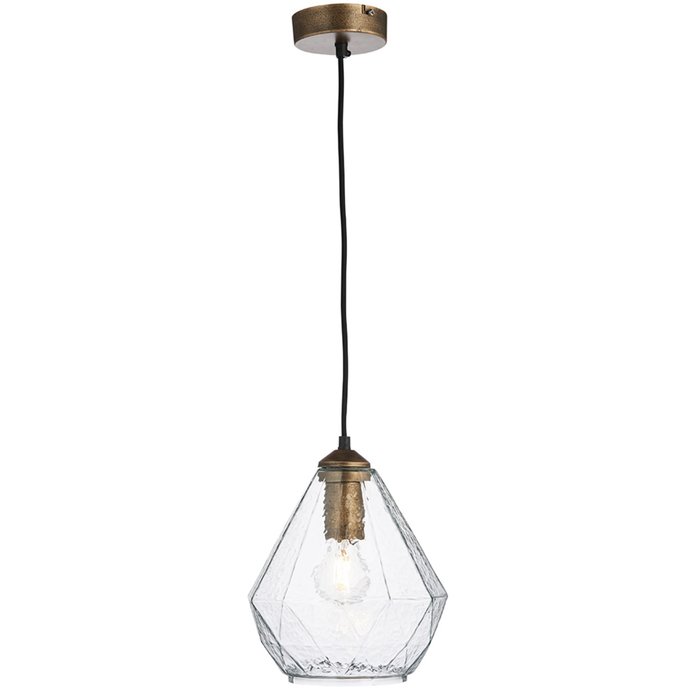 Lily – Glass and Gold Pendant Light