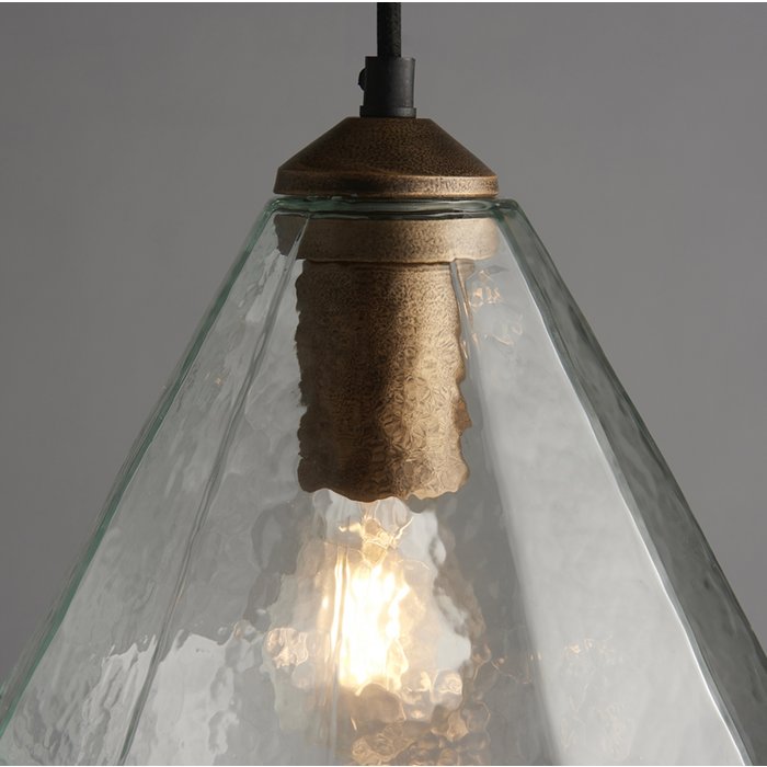 Lily – Glass and Gold Pendant Light