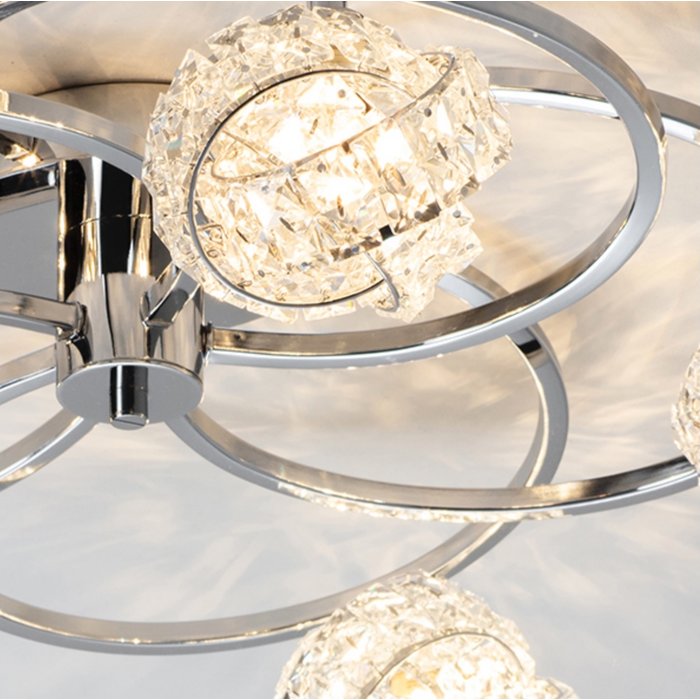 Talya – Beautiful 5 Light Clustered Glass Ceiling Light