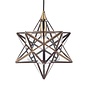 Sirius - Glass Panelled Star Pendant - Small