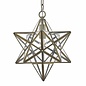 Sirius - Glass Panelled Star Pendant - Large