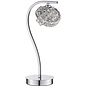 Talya - Clustered Crystal Bands Touch Table Lamp - Polished Chrome