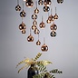 Large Copper Cascade Cluster Light - Copper, Dark Copper & Smoked Glass