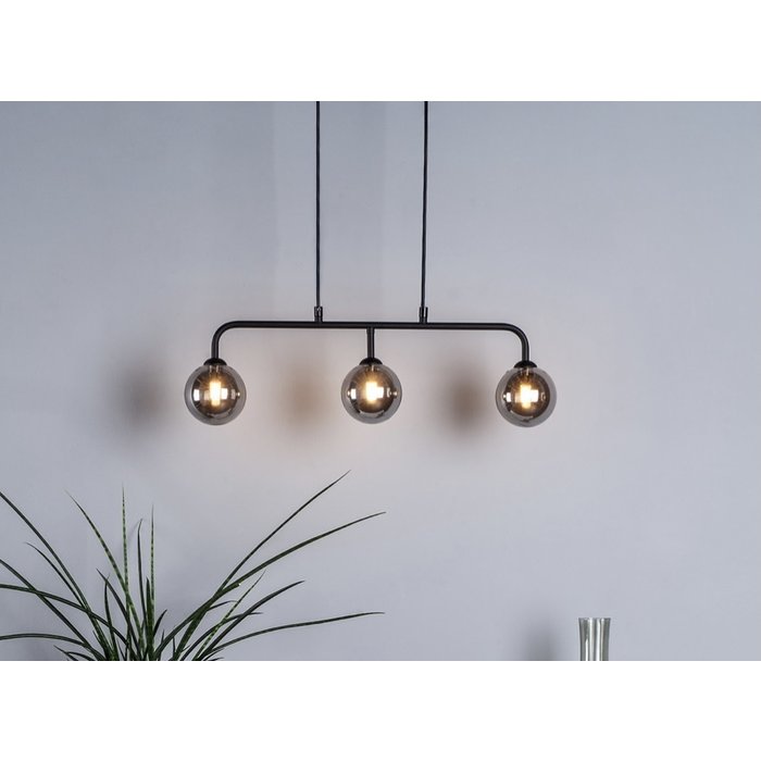 Faye - Modern 3 Light Smoked Bar Pendant