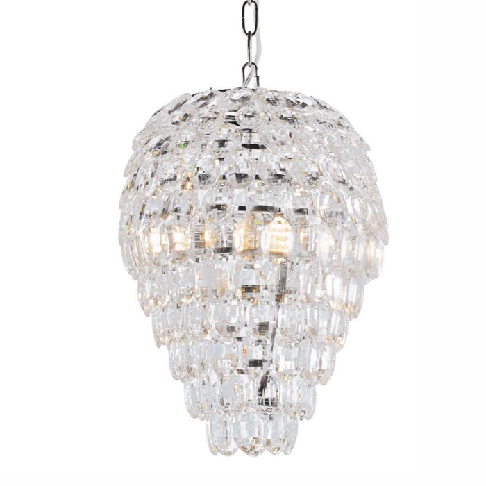 Leon – 3 Light Teardrop Crystal Pendant Ceiling Light – Laura Ashley