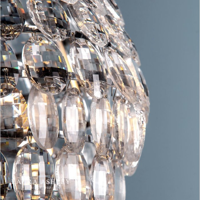 Leon – 3 Light Teardrop Crystal Pendant Ceiling Light – Laura Ashley