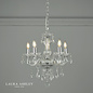 Harriet – Crystal & Polished Chrome Chandelier with 5 Lights – Laura Ashley