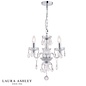 Harriet – Crystal & Polished Chrome Chandelier with 3 Lights – Laura Ashley