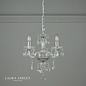 Harriet – Crystal & Polished Chrome Chandelier with 3 Lights – Laura Ashley