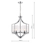 Joseph – Polished Chrome Chandelier with 5 Lights – Laura Ashley