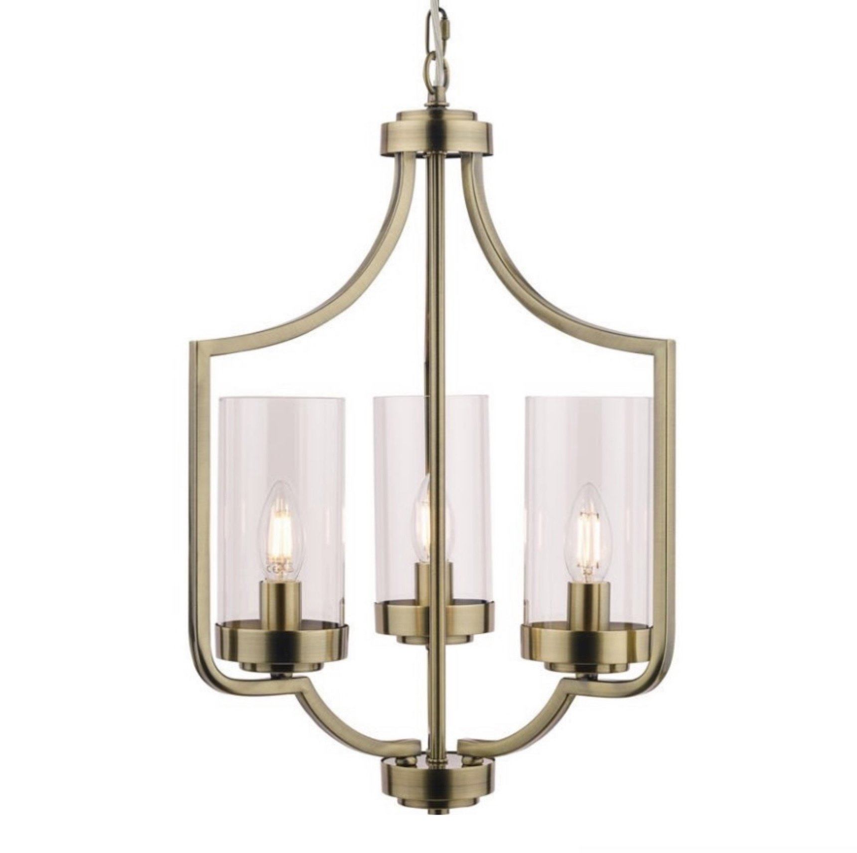 Coralline - 8 Light Antique Brass Chandelier