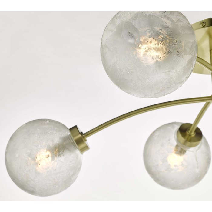 Ava - Semi Flush Ceiling Light with Glass Globes