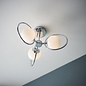 Saturn – 3 Light Semi Flush Contemporary Ceiling Light