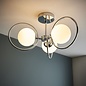 Saturn – 3 Light Semi Flush Contemporary Ceiling Light