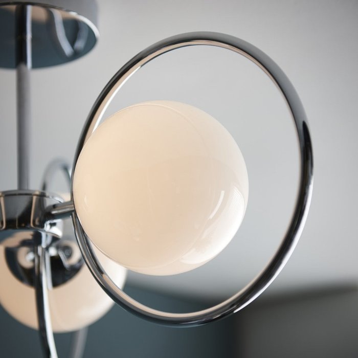 Saturn – 3 Light Semi Flush Contemporary Ceiling Light