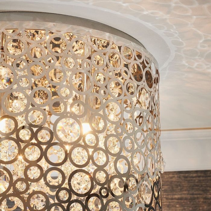 Sallie - Modern Flush Crystal Ceiling Light