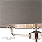 Sorrento – Polished Nickel Floor Lamp with Charcoal Shade – Laura Ashley