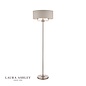 Sorrento – Brushed Chrome Floor Lamp with Natural Shade – Laura Ashley