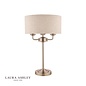 Sorrento – Brushed Chrome Table Lamp with Natural Shade – Laura Ashley