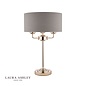 Sorrento – Polished Nickel Table Lamp with Charcoal Shade – Laura Ashley