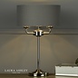 Sorrento – Polished Nickel Table Lamp with Charcoal Shade – Laura Ashley