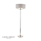 Sorrento – Polished Nickel Floor Lamp with Silver Shade – Laura Ashley