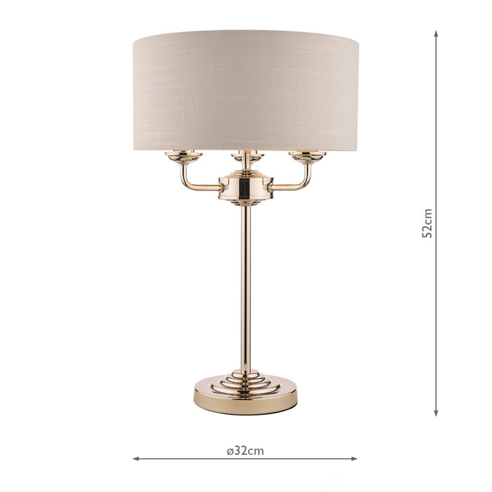 Sorrento – Classic Nickel Table Lamp with Silver Shade – Laura Ashley