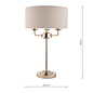 Sorrento – Classic Nickel Table Lamp with Silver Shade – Laura Ashley