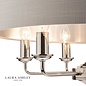 Sorrento – Polished Nickel 6 Light Ceiling Light with Silver Shade – Laura Ashley