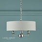 Sorrento – Polished Nickel 3 Light Ceiling Light with Silver Shade – Laura Ashley